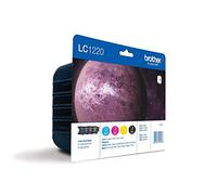 BROTHER Encre C.M.J.N 300P Noir LC1220VALBPDR Multi-pack