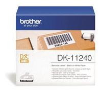 Brother DK-11240 - Rouleau d'étiquettes original – Noir sur blanc, 102 x 51 mm