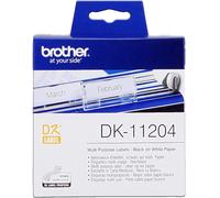 DK-11204 - Etiquettes Multi-usage BROTHER - 54mm de large - Noir/Blanc