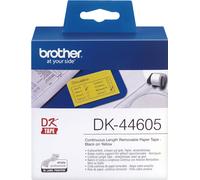Brother DK-44605 - (62 mm) - Noir sur jaune - Étiquette
