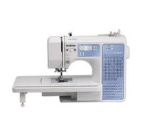 Brother Machine à coudre électronique FS100WT - 100 pts - Blanc et bleu