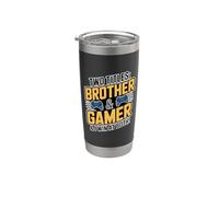 Brother & Gamer I Win at Both Fun Sibling Christmas Gaming Gobelet isotherme en acier inoxydable double paroi