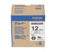 Brother hge-231v5 - ruban laminé - 5 cassette(s) - rouleau (1,2 cm x 8