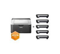 Brother HL-1212W Imprimante Laser Monochrome WiFi, 2400x600 DPI, 20ppm, USB 2.0, WiFi 802.11n, 32MB, GDI, A4, 65-105g/m², Compatible Windows/macOS/Linux