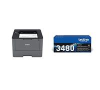 Brother HL-L5000D Imprimante Laser - Monochrome - Performance et Productivité & TN-3480 Toner Compatible avec Imprimantes HL-L6250DN/L6300DW/L6400DW/L6400DWTT Noir