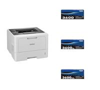 Brother HL-L5210DN - Imprimante Laser Monochrome Professionnelle A4 TN-3600 Cartouche de Toner 1 pièce(s) Original Noir and TN-3600XL Cartouche de Toner 1 pièce(s) Original Noir