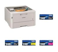 Brother HL-L8240CDW | Imprimante Laser Couleur | Recto Verso | WiFi/UBS/Ethernet + Brother TN-248BK Cartouche de Toner 1 pièce(s) Original
