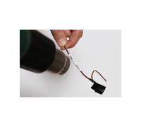 Brother HSE-211E Gaine Thermo-Rétractable 5.2mm Noir sur Blanc, Ratio 3:1, pour Câbles 0.8-3.1mm Ø, Compatible Etiqueteuses Brother P-touch HS/HSE