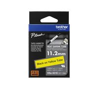 Brother HSE-631E : Gaine Thermorétractable 11.2mm Noir sur Jaune pour Câbles Ø2.1-7.0mm, Compatibilité Étiqueteuses P-touch HS/HSE