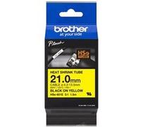 Brother Ruban HSe-651E Noir sur jaune 21 mm x 1,5 m Original