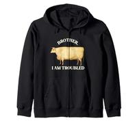 Brother I Am Troubled Bulls Cow Meme Sweat à Capuche