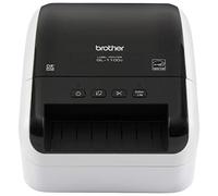 Brother Imprimante d'étiquettes grand format QL-1100c, étiquettes d'expédition de 10,2 x 15,2 cm, code-barres et code QR, thermique direct, connectivité USB