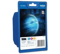 Brother Inkjet Cartridge LC1280XL Page Life 1200pp 3 Colour Ref LC1280XLRBWBP [Pack 3]