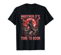 Brother It's Time to Goon Alpha Wolf Bordure Gooner T-Shirt Graphique avec Valeur