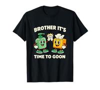 Brother It's Time to Goon Funny Gen Z Novelty Brainrot Meme T-Shirt