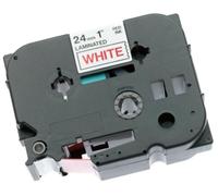 Brother - Laminated tape - white, red - Roll (2.4 cm x 8 m) - 1 roll(s)
