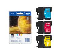 BROTHER LC-1100 cartouche d encre cyan, magenta et jaune capacité standard 3 x 7.5ml 3 x 325 pages 3-pack blister sans alarme