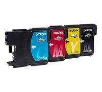 BROTHER LC-1100 cartouche d encre noir et tricolore capacité standard noir: 9.5ml, couleur: 7.5ml noir: 450p, couleur: 325 pages pa