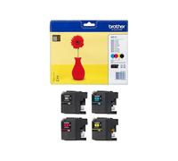 BROTHER LC-121 cartouche d encre noir et tricolore 1-pack blister sans alarme