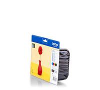 Brother Cartouches d'encre LC-121 – Pack 4 couleurs compatibles (Noir, Cyan, Magenta, Jaune)
