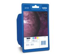 Brother LC-1220RBWBP Cartouche d'encre Bleu, Rose, Jaune
