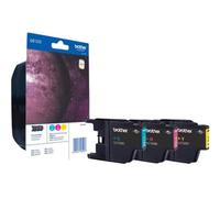 brother LC-1220RBWBPDR cyan, magenta, jaune Cartouches d'impression, lot de 3
