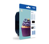 Brother Cartouche d'encre LC123BKBP2 Noir L