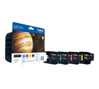 BROTHER LC-1240 cartouche dencre noir et tricolore haute capacité 600 pages 1-pack blister sans alarme