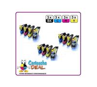 BROTHER LC-125/127 - Lot 12 cartouches compatible pour DCP J4110DW LC125 LC127
