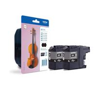 Brother LC-127XLBK Inkjet Cartridge, Black, Twin Pack, High Yield, Includes 2 x