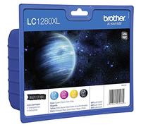 Brother LC-1280XLVALBPRF Cartouche d'encre Noir, Bleu, Rose, Jaune