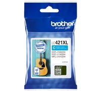Brother LC421XLC | Cartouche d’Encre tranparente Originale | Haute capacité | Cyan