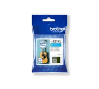 Brother LC-421XLC Cartouche d'encre Cyan Original XL, 500 pages, 1 pièce, pour MFC-J1010DW & DCP-J1050DW, Dimensions 14.9x85x85mm