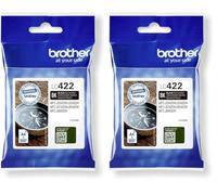 Brother LC-422BK-INK Cartridge pour MFC-J5340DW, MFC-J5345DW, MFC-J5740DW, MFC-J6540DW, MFC-J6540DW, MFC-J6940DW (Lot de 2)