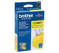 Cartouche d'encre Original Brother LC-980Y Jaune Pigmentée, 260 pages, pour DCP-145C, DCP-165C, DCP-195C, DCP-365CN, MFC-255CW, MFC-295CN, 74x12x93mm