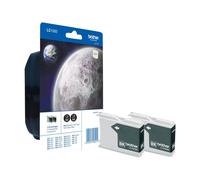 Brother LC1000BK - noir cartouche d'encre - 500 Pages - LC1000BKBP2