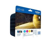 Brother LC1100VALBPDR cartouche d'encre 4 pièce(s) Original Noir, Cyan, Magenta, Jaune