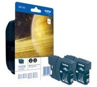 Brother LC1100BKBP2 - pack de 2 - noir - originale - cartouche d'encre G