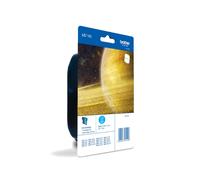 Brother LC1100CBP Cartouche d'encre Cyan Originale, Rendement 325 pages, Compatible DCP/MFC, Dimensions 170x35x125mm, Poids 56g