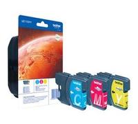 Brother LC1100HY Rainbow Pack - À rendement élevé - jaune, cyan, magenta - original - blister avec alarme acoustique / électromagnétique - cartouche d'encre - pour Brother DCP-6690CW, MFC-5890CN, MFC-