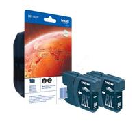 Brother LC1100HYBKBP2DR cartouche d'encre Noir High-Capacity Pack Double Cloque