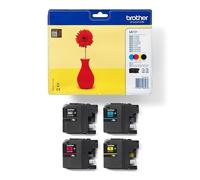 Brother LC121VALBPDR cartouche d'encre 4 pièce(s) Original Noir, Cyan, Magenta, Jaune