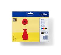 Brother LC121VALBP - Cartouche d'encre multipack couleurs, 4 x 300 pages