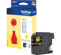 Brother LC121Y encre Jaune, cartouche d'encre authentique - (TVA incluse)
