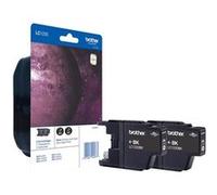Brother LC1220BKBP2 - Pack de 2 - noir - original - blister - cartouche d'encre - pour Brother DCP-J525W, DCP-J725DW, DCP-J925DW, MFC-J625DW, MFC-J825DW; MyMio MFC-J825N G