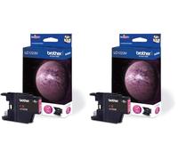 Brother LC1220M | Cartouche d'encre Originale | Magenta, Taille Unique (Lot de 2)
