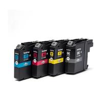 Brother LC123 Value Pack - Pack de 4 - à rendement élevé - noir, jaune, cyan, magenta - original - blister avec alarme acoustique / électromagnétique - cartouche d'encre - pour Brother DCP-J132W, DCP-