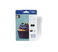 Brother LC123BKBP2 Cartouche d'encre, Noir, L