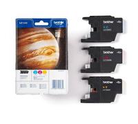 Brother LC1240 - Pack de 3 - jaune, cyan, magenta - original - blister - cartouche d'encre - pour Brother DCP-J525W, DCP-J725DW, DCP-J925DW, MFC-J825DW