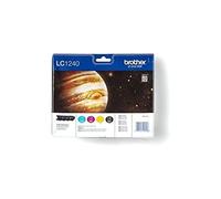 Brother LC1240VALBP | Cartouche de Toner Originale |Lot de 4 | Noir, Jaune, Cyan, Magenta